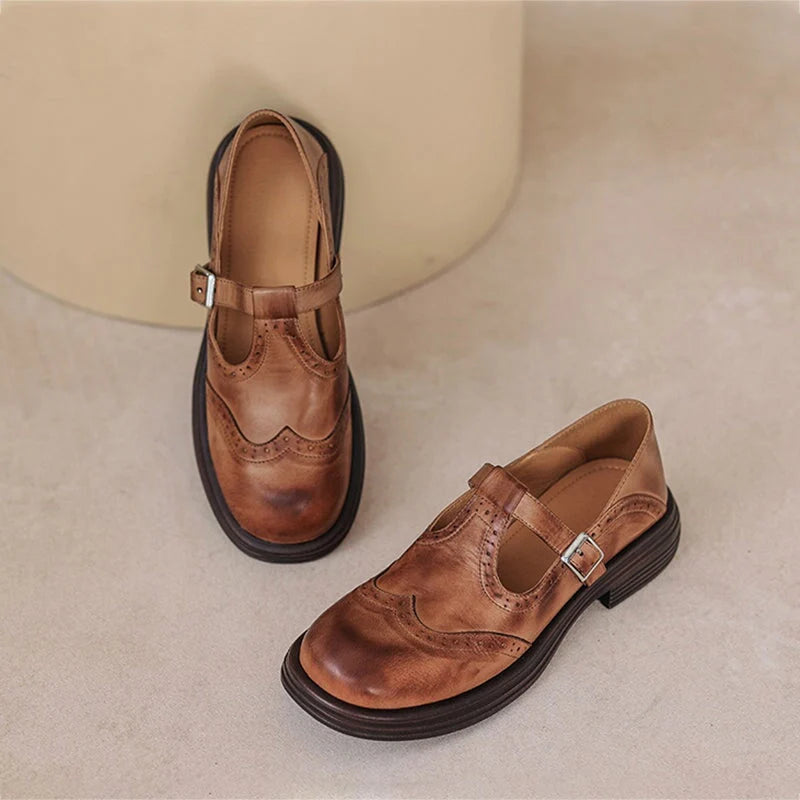 Charlotte - Mary Janes elegante din piele