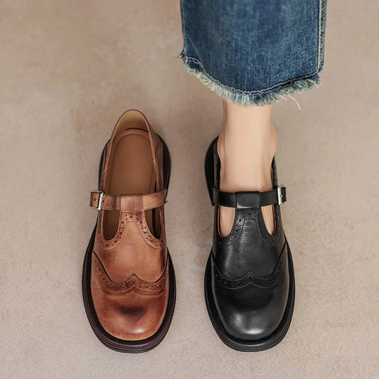 Charlotte - Mary Janes elegante din piele